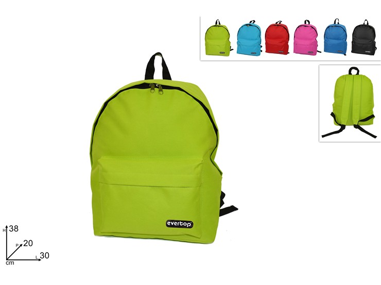 ZAINO C/TASCA 6COL.ASS. RQM-148 - Scuola Ufficio > Zaini Borse E Borsoni > Zaini - Ingrosso B2B Magazzini Scatigna