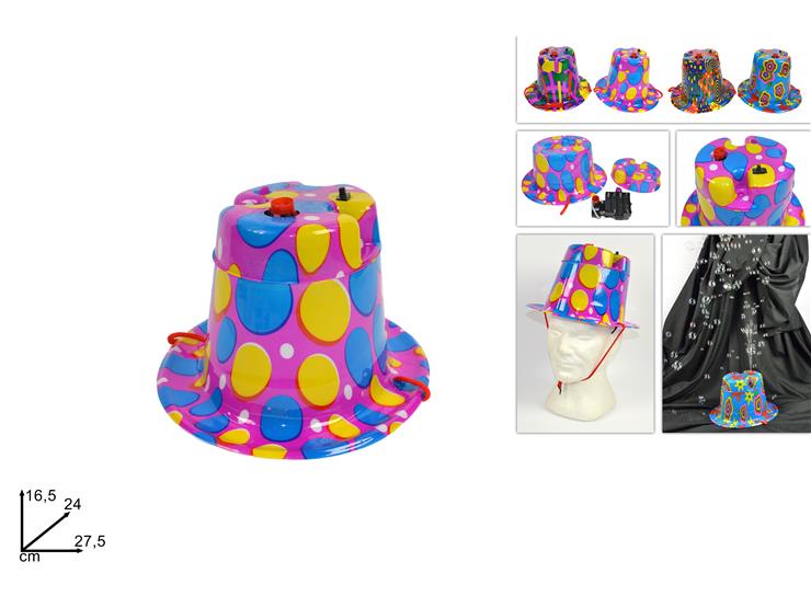 CAPPELLO PARTY C/SPARA BOLLE BATT.PPM4 - Party > Abbiglimanto E Accessori > Abbigliamento - Ingrosso B2B Magazzini Scatigna