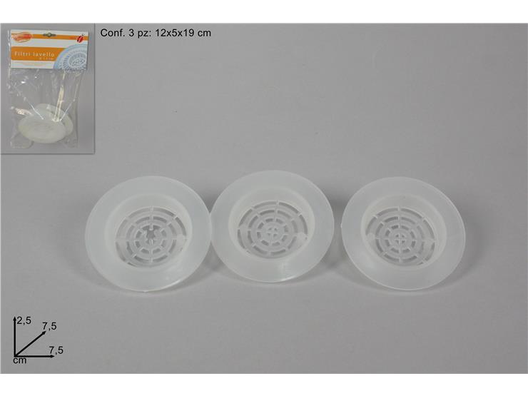 FILTRI LAVELLO SET Pz.3 Art.108 - Everyday > Cucina > Accessori - Ingrosso B2B Magazzini Scatigna