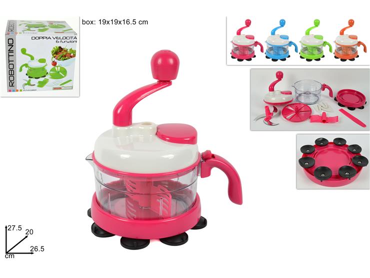 ROBOTT.6FUNZ.DOP.VEL.C/BAS.VENT.4C.Z309 - Everyday > Cucina > Utensili Da Cucina - Ingrosso B2B Magazzini Scatigna