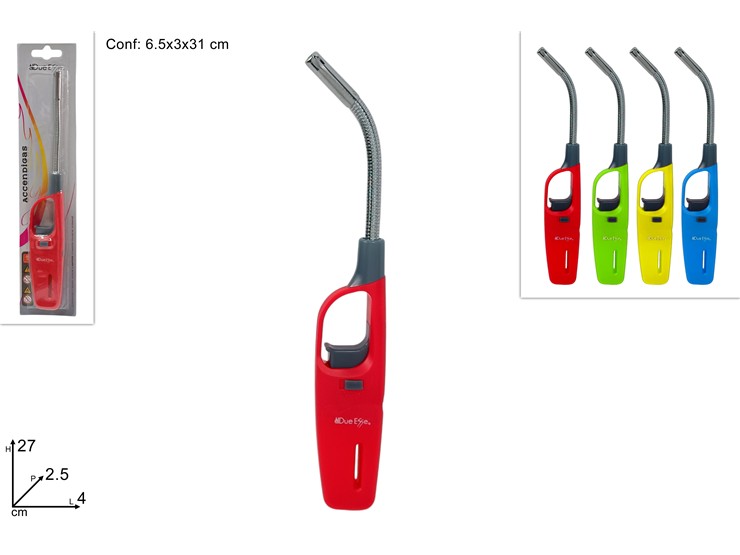 ACCENDIGAS CANNA FLESSIBILE 4COL.068B - Everyday > Cucina > Utensili Da Cucina - Ingrosso B2B Magazzini Scatigna