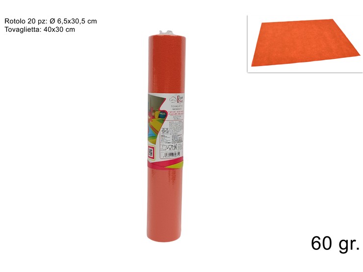 TOVAGLIET.STRAP.RUNNER TNT ARANCIO Pz.20 - Party > Decorazioni E Tavola > Monouso E Riutilizzabili - Ingrosso B2B Magazzini Scatigna