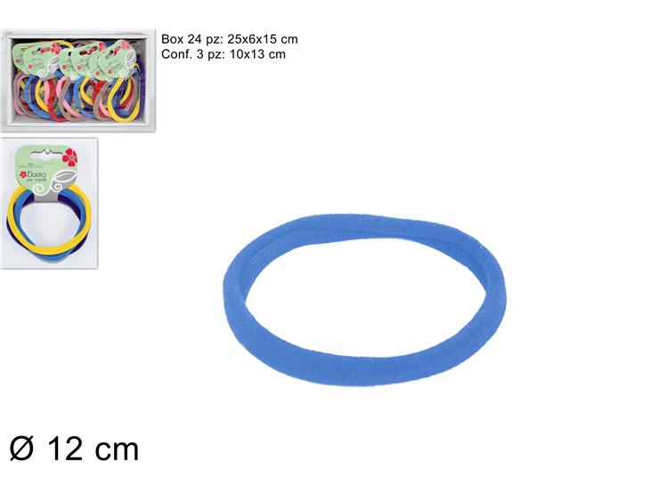 ELASTICO PER CAPELLI COLOR.Pz.3 Cm12 754 - Everyday > Cura Personale > Cura Del Corpo - Ingrosso B2B Magazzini Scatigna