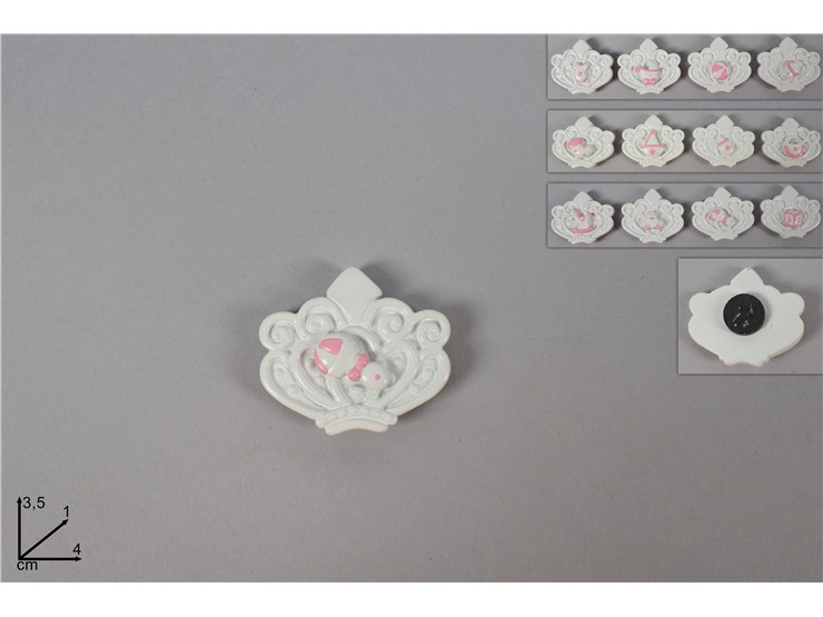 CALAM.RIC.NASC.CORON.ROSA Cm4 12AS.82802 - Eventi > Nascite > Bomboniere - Ingrosso B2B Magazzini Scatigna