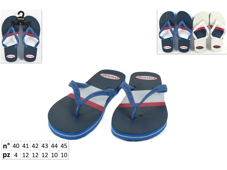 INFRADITO UOMO FASCIA ASS.40-45 (F0363-2 - Summer > Calzature Estive > Ciabatte Infradito - Ingrosso B2B Magazzini Scatigna