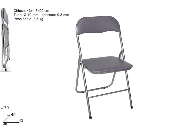 SEDIA IMBOTTITA LUX GRIGIO YJ802HU-SILVE - Everyday > Mobili > Sedute - Ingrosso B2B Magazzini Scatigna