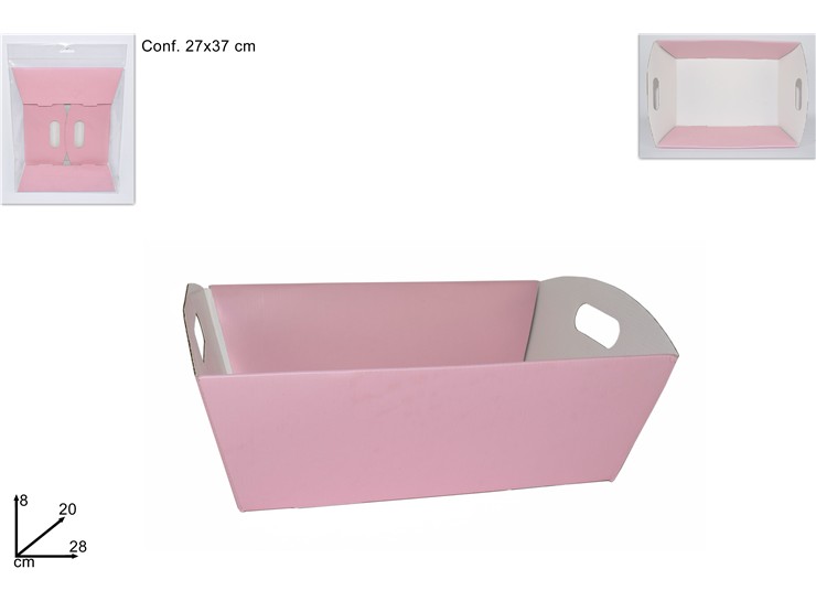 VASSOIO CARTONCINO ROSA Cm.28208 PINK - Eventi > Nascite > Accessori Confezionamento - Ingrosso B2B Magazzini Scatigna