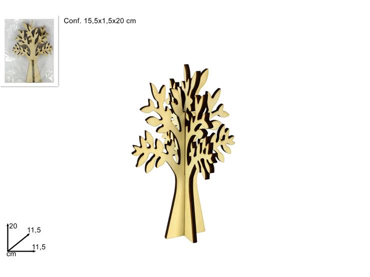 ALBERO DELLA VITA IN LEGNO Cm.20 1805N - Everyday > Complementi Arredo > Decorazioni E Atmosfera - Ingrosso B2B Magazzini Scatigna