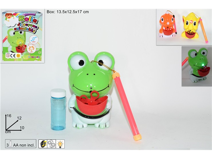 BOLLE DI SAPONE ANIMALETTI 3ASS201871-7 - Giocattoli > Bolle Di Sapone - Ingrosso B2B Magazzini Scatigna