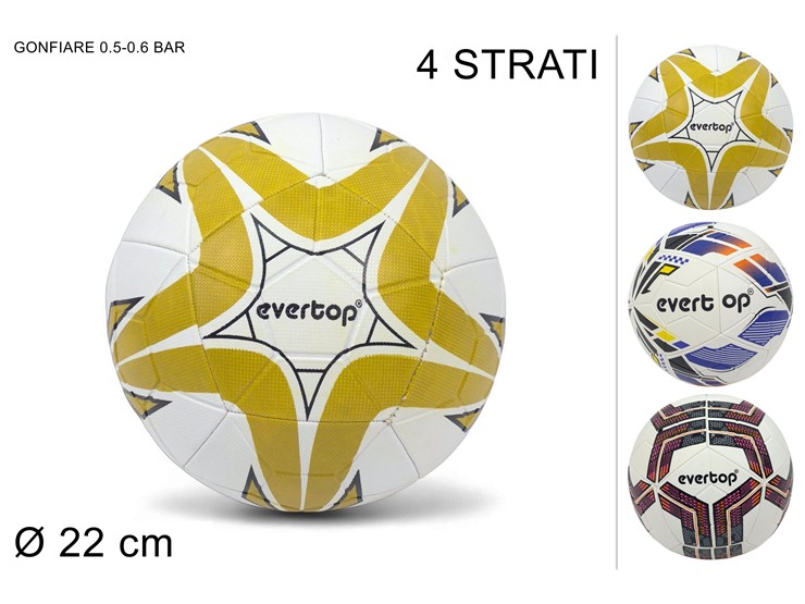 PALLONE CALCIO 4 STRATI 3ASS LI-0276/9A/ - Giocattoli > Sport > Palloni - Ingrosso B2B Magazzini Scatigna