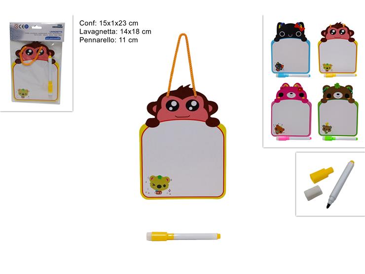 LAVAGNETTA C/PENNAR.ANIMALI 4AS.2018785 - Scuola Ufficio > Cancelleria > Lavagne E Accessori - Ingrosso B2B Magazzini Scatigna