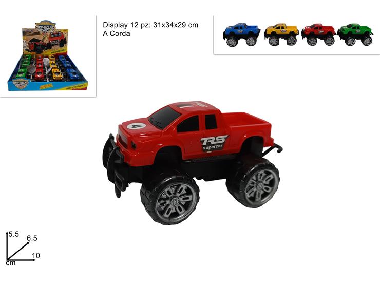 FUORISTRADA CORDA ASS.IN DISPL.214964DT - Giocattoli > Veicoli > Auto - Ingrosso B2B Magazzini Scatigna