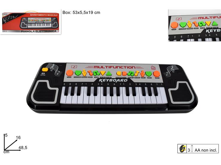PIANOLA ELETTRONICA Art.876-1 - Giocattoli > Strumenti Musicali > Strumenti Tastiere - Ingrosso B2B Magazzini Scatigna