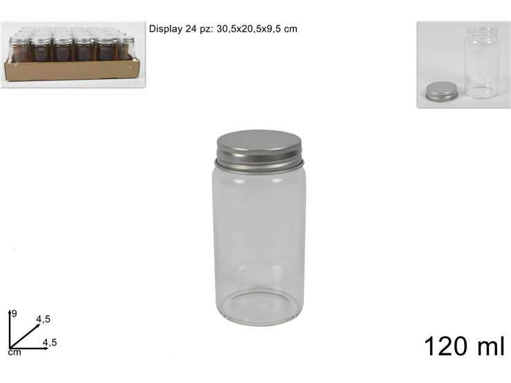 BOTTIGLIETTA VET.C/TAP.ALLUM.Ml.120 - Everyday > Cucina > Contenitori E Conservazione - Ingrosso B2B Magazzini Scatigna