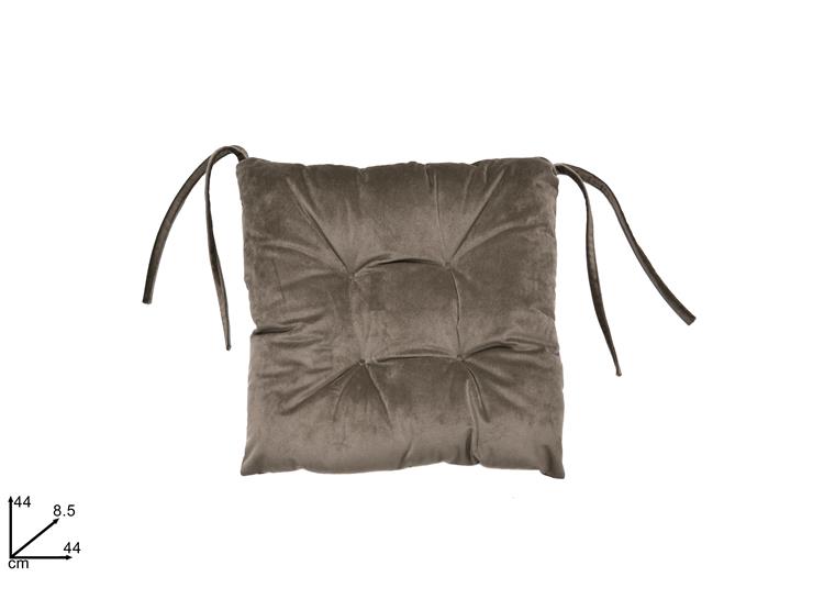CUSCINO SEDIA IN VELLUTO TORTORA - Everyday > Complementi Arredo > Tessili E Confort - Ingrosso B2B Magazzini Scatigna