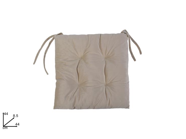 CUSCINO SEDIA IN VELLUTO BEIGE - Everyday > Complementi Arredo > Tessili E Confort - Ingrosso B2B Magazzini Scatigna