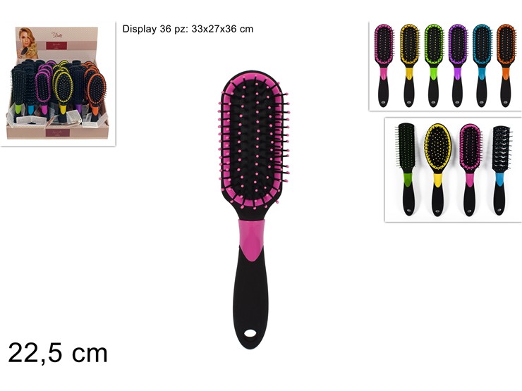 SPAZZOLA COLORATA 4ASS.DISPLAY CN-36 - Everyday > Cura Personale > Cura Del Corpo - Ingrosso B2B Magazzini Scatigna