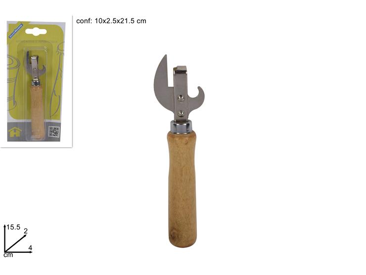 APRISCATOLA/BOTTIGLIA C/MAN.LEGNO 126A-7 - Everyday > Cucina > Utensili Da Cucina - Ingrosso B2B Magazzini Scatigna