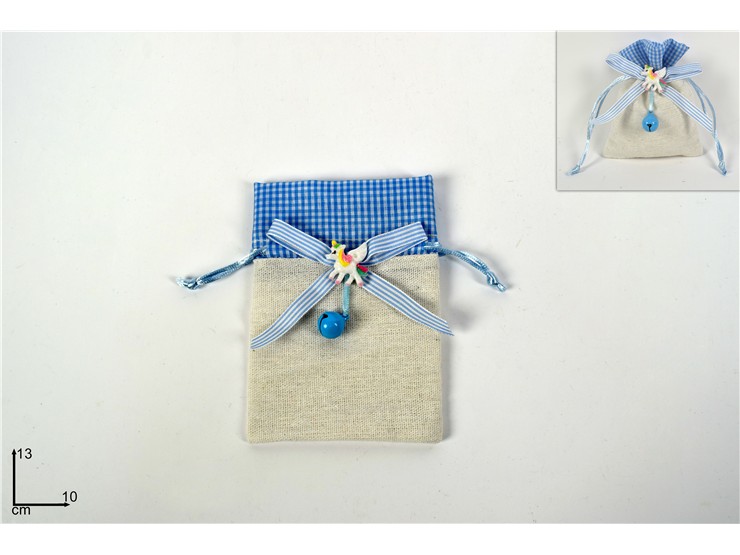 SACCHETT.NASC.C/CAMP.CELES.1013 D20-231 - Eventi > Nascite > Portaconfetti - Ingrosso B2B Magazzini Scatigna