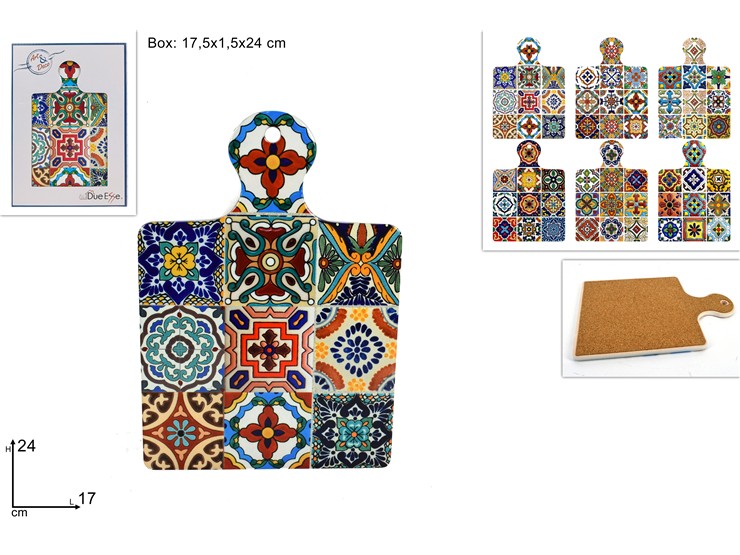 TAGLIERE CERAMICA BASE SUGH.MAIOLICA 802 - Everyday > Tavola > Sotto Pentola Decorati - Ingrosso B2B Magazzini Scatigna