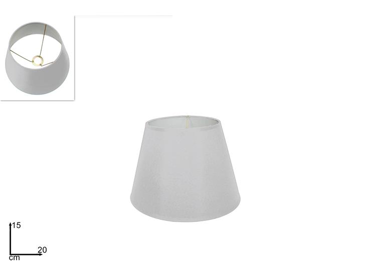 PARALUME TESSUTO BIANCO Cm.20 - Everyday > Complementi Arredo > Illuminazione - Ingrosso B2B Magazzini Scatigna
