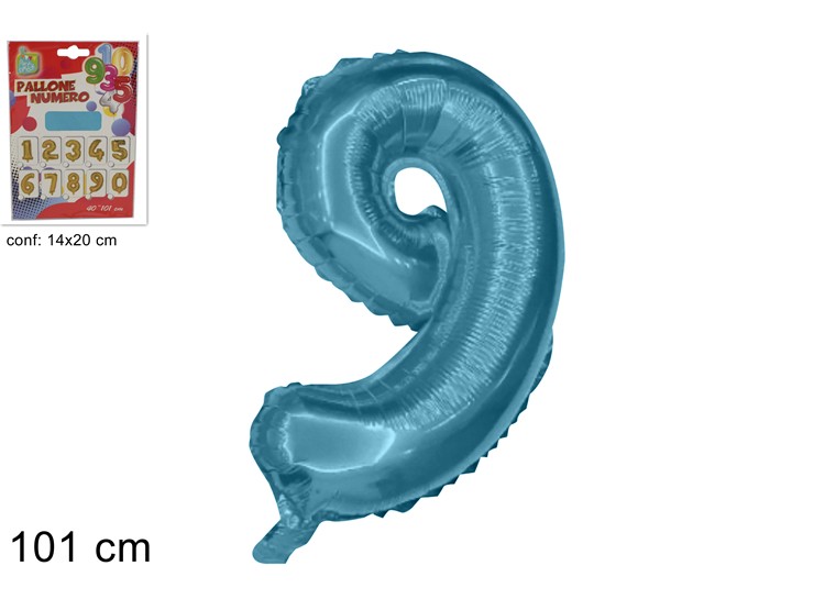 PALLONE ELIO CELES/PERLA N9 40 (Cm101) - Giocattoli > Palloncini > Elio Zznumeri - Ingrosso B2B Magazzini Scatigna