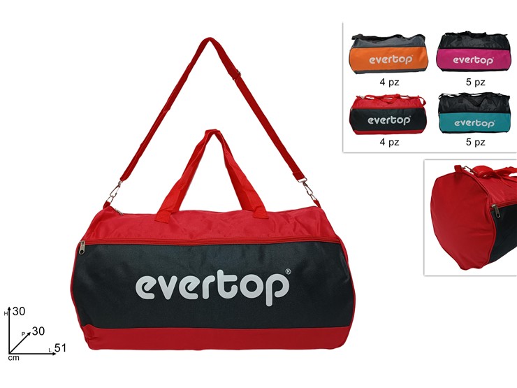 BORSONE SPORT COLORATO BICOLOR SCURI - Everyday > Valigie Borse > Borse E Shopper - Ingrosso B2B Magazzini Scatigna