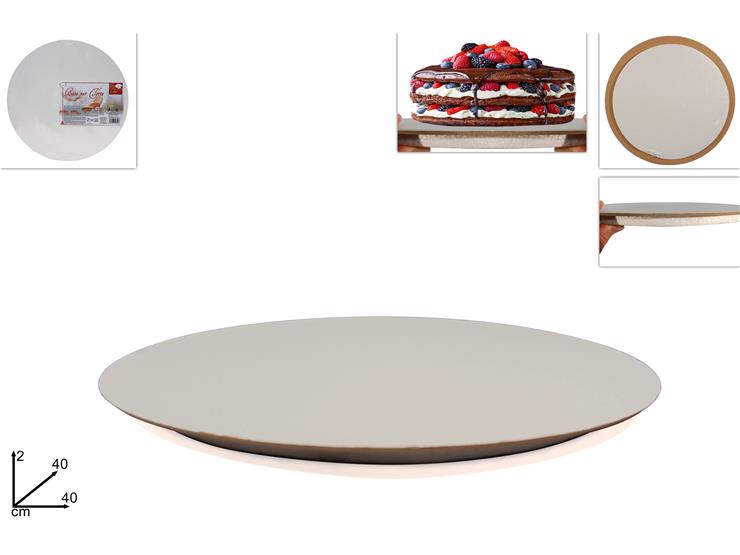 BASE TORTA C/ALZATA Cm.40 PENUBR40TUBIA - Everyday > Cucina > Dolci E Decorazioni - Ingrosso B2B Magazzini Scatigna