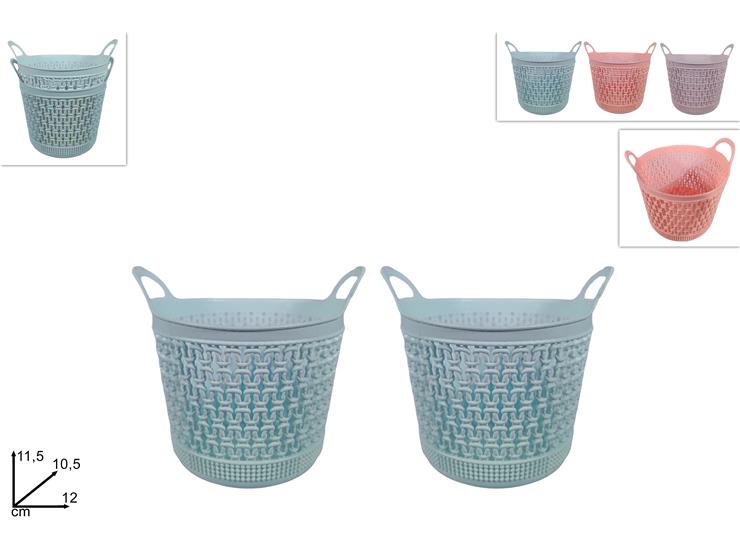 CESTINO PLASTICA SET Pz.2 Art.321 - Everyday > Everyday > Contenitori E Organizzazione - Ingrosso B2B Magazzini Scatigna