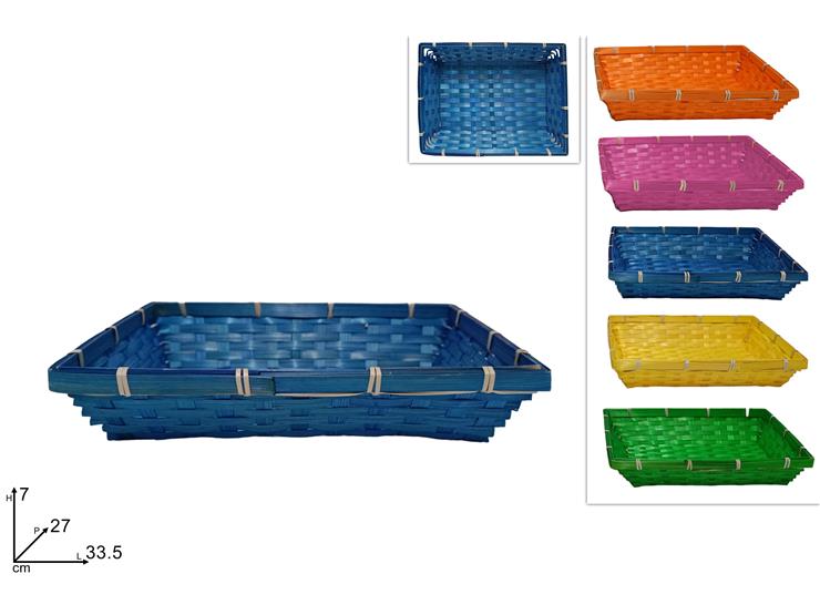 CESTO INTRECCIATO 5COL.34276,5 23547 - Confezionamento > Ceste Vimini > Grandi - Ingrosso B2B Magazzini Scatigna