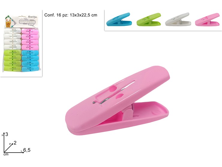 MOLLETTE COLORATE SET Pz.16 2023018 - Everyday > Cucina > Utensili Da Cucina - Ingrosso B2B Magazzini Scatigna