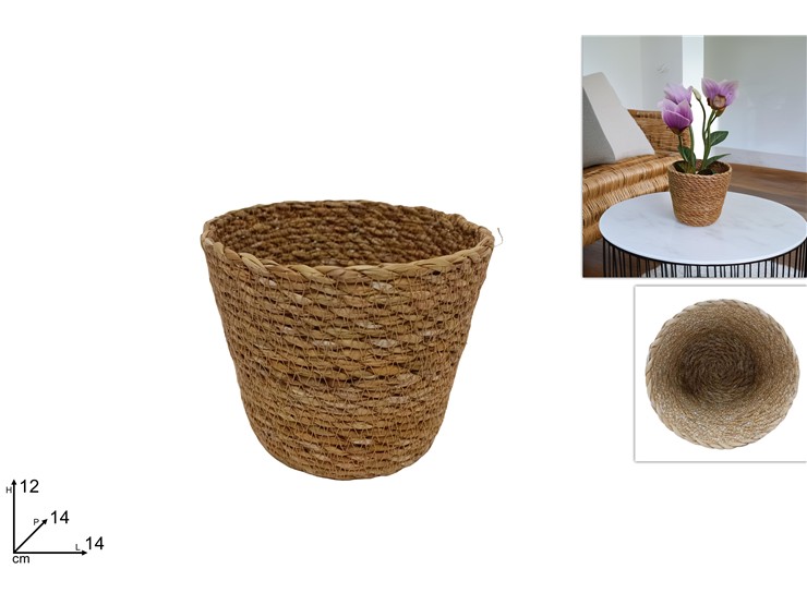 PORTAVASO VIMINI Cm.1412 TK-6444 - Everyday > Complementi Arredo > Portavasi - Ingrosso B2B Magazzini Scatigna