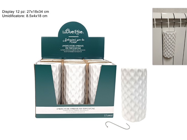 UMIDIFICATORE CERAMICA BIANCO QS22535 - Everyday > Everyday > Accessori Per La Casa - Ingrosso B2B Magazzini Scatigna