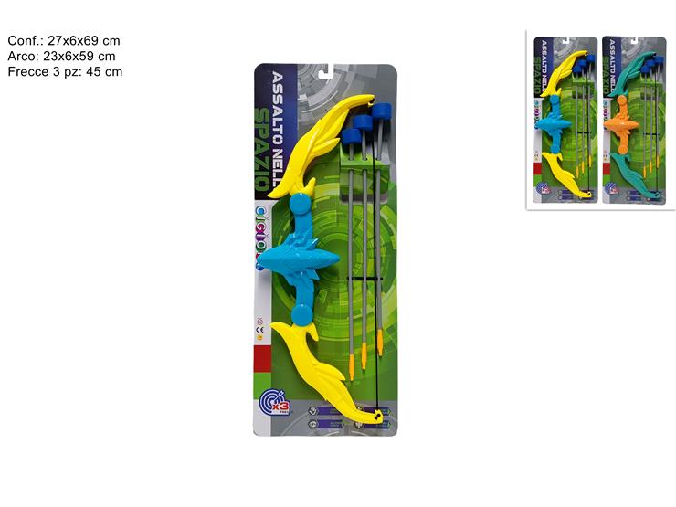 SET ARCO 2ASS.MT6537 - Giocattoli > Armi Giocattolo > Archi - Ingrosso B2B Magazzini Scatigna
