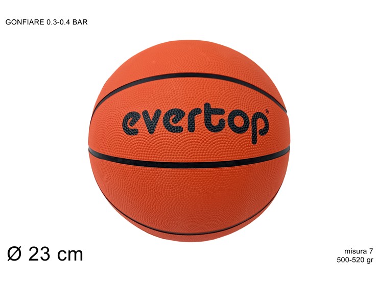 PALLONE BASKET Gr.500-520 MIS.7 HT-OBK - Giocattoli > Sport > Palloni - Ingrosso B2B Magazzini Scatigna