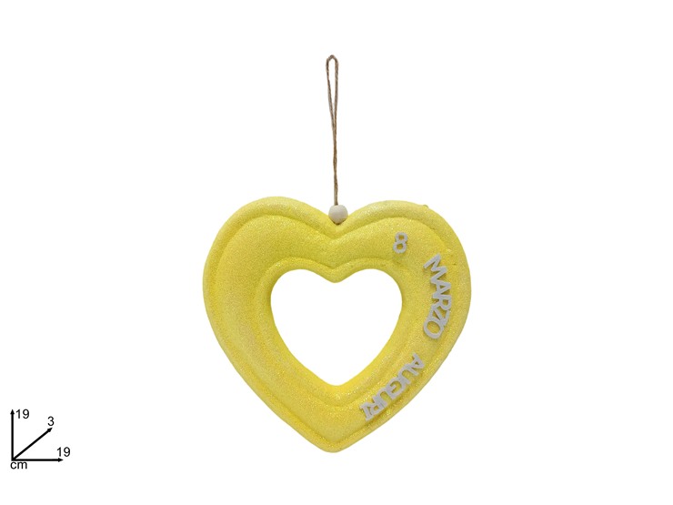APPEND.CUORE GLITT.FESTA DONNA Cm1923057 - Eventi > Festa Della Donna > Decorazioni - Ingrosso B2B Magazzini Scatigna