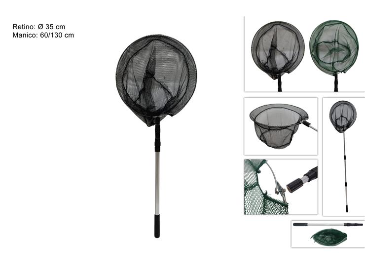 RETINO C/BASTONE TELESCOP. Cm35 2C.35-5 - Summer > Tempo Libero E Giochi > Pesca - Ingrosso B2B Magazzini Scatigna