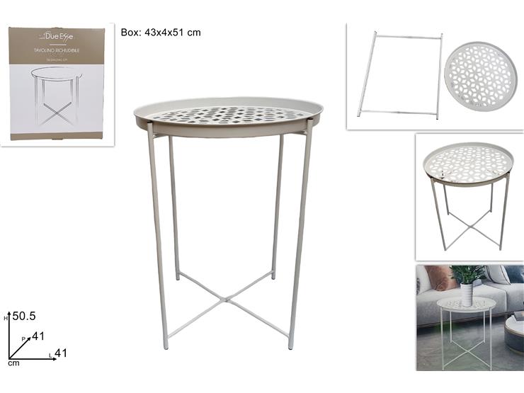 TAVOLINO RICHIUDIB.BIANCO HA19XJLM0210 - Everyday > Mobili > Mensole E Mobiletti - Ingrosso B2B Magazzini Scatigna