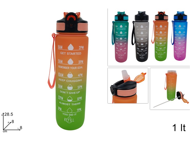 BORRACCIA MULTICOLOR Lt.1 4COL. 1000ml - Everyday > Cucina > Bevande E Bar - Ingrosso B2B Magazzini Scatigna