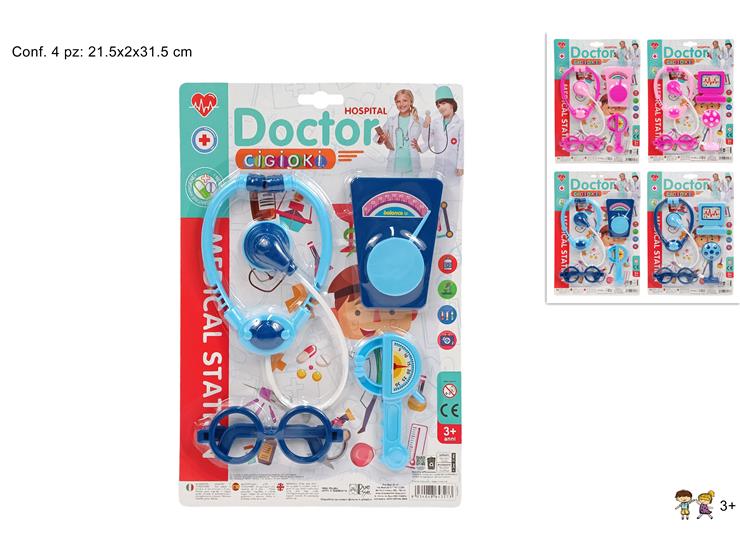 KIT DOTTORE 2COLORI YB413162621-1 - Giocattoli > Giocattoli Mestieri > Dottore - Ingrosso B2B Magazzini Scatigna