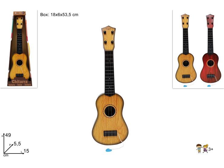 CHITARRA 2 COLORI 8088A - Giocattoli > Strumenti Musicali > Strumenti Chitarre - Ingrosso B2B Magazzini Scatigna