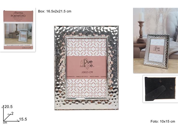 CORNICE PORTAFOTO ARGENTO 1015 JY1303S - Everyday > Complementi Arredo > Cornici E Portafoto - Ingrosso B2B Magazzini Scatigna