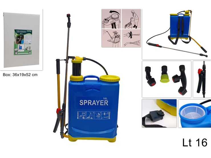POMPA IRRORATRICE A SPALLA Lt.16 YH-3WBS - Giardino E Giardinaggio > Irrigazione Accessori - Ingrosso B2B Magazzini Scatigna