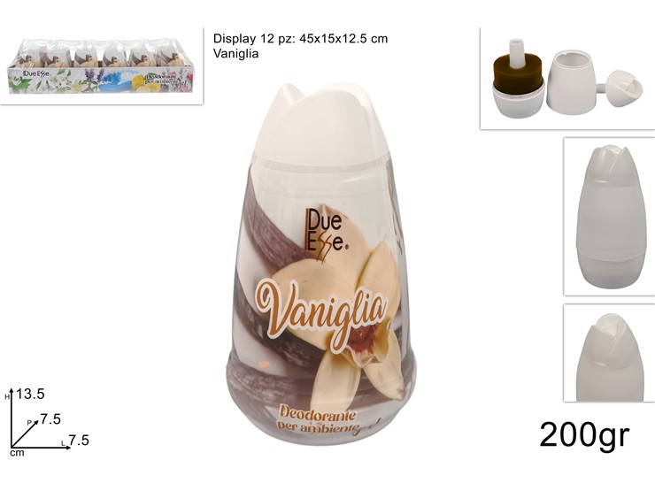 DEODORANTE GEL VANIGLIA Gr.200 GEL180G - Detersivi Saponi E Ambiente > Profumazione Ambiente > Deo Ambiente - Ingrosso B2B Magazzini Scatigna
