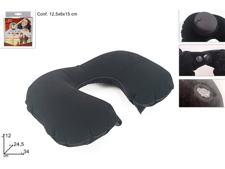 CUSCINO COLLO GONFIABILE TRL-04025 - Everyday > Cura Personale > Salute E Benessere - Ingrosso B2B Magazzini Scatigna