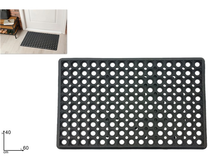 ZERBINO TAPPETO GOMMA Cm.4060 2024069 - Everyday > Complementi Arredo > Tessili E Confort - Ingrosso B2B Magazzini Scatigna