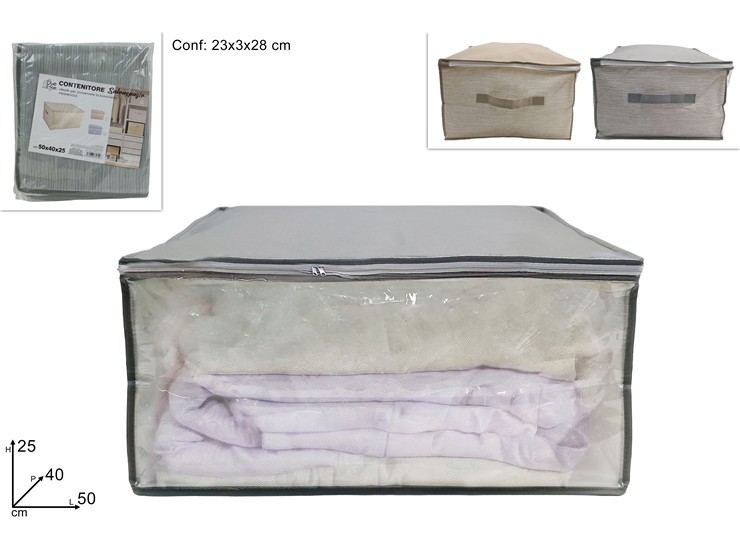 CUSTODIA IN TESS.C/PVC 504025 2C.DEC1 - Everyday > Everyday > Contenitori E Organizzazione - Ingrosso B2B Magazzini Scatigna