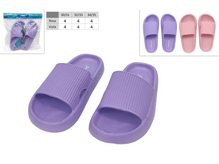 CIABATTE BIMBA 2COL.30-31/32-33/34-35 02 - Summer > Calzature Estive > Ciabatte - Ingrosso B2B Magazzini Scatigna