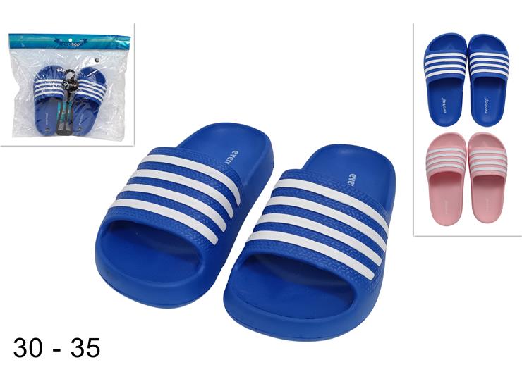 CIABATTE BIMBI UNISEX 2COL.30-35 54028 - Summer > Calzature Estive > Ciabatte - Ingrosso B2B Magazzini Scatigna