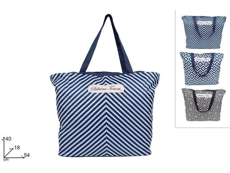 BORSA MARE FANTASIA 3ASSORTIMENTI SL24ST - Summer > Borse E Accessori Da Spiaggia > Borse Mare - Ingrosso B2B Magazzini Scatigna